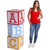 Fun Express 52″ ABC Baby Blocks Cardboard Stand-Up Party Decor – Perfect for Baby Showers, Birthday Parties, and Nursery Decoration – 1 Piece