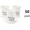 Fun Express Best Day Ever Wedding Disposable Cups – Bulk Set of 50, Each Holds 16 oz – Wedding Party Supplies