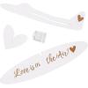Fun Express Love is in The Air Airplane Wedding Favors – 12 Piece – White, Gold