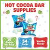 Fun Express Mini Marshmallows for Hot Chocolate – 54 Individual Packets Vanilla Marshmallow Candy | Hot Cocoa Bar Supplies & Toppings for Christmas Holiday Festivities & Stocking Stuffers