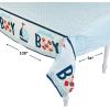 Fun Express Nautical Boy Baby Shower Plastic Tablecloth – Party Supplies – 1 Piece