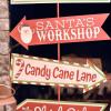 Fun Express North Pole & Santa’s Workshop Directional Christmas Yard Sign – 3 Feet Tall Wooden Outdoor Holiday Decorations with Metal Stakes | Whimsical Front Yard Christmas Decor for Lawn & Garden