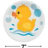 Fun Express Rubber Ducky Paper Dessert Plates – Duck Themed Tableware Paper Plates – Decoration Supplies for Baby Shower Bridal Shower Wedding – Tableware Supplies – 8 Pieces(7″)