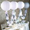 Jumbo White Hanging Lantern (30 Inches in Diameter) Wedding and Party Decor – 1 Piece
