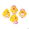 Mini Girl Baby Shower Ducks – Bulk Set of 24 Rubber Duckies – Baby Shower Favors and Gender Reveal Supplies