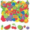 Fabulous Foam Fruit Shapes – 500 Pieces – Crafts for Kids and Fun Home Activities