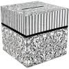 Fun Express – Black & White Design Card Box for Wedding – Party Supplies – Containers & Boxes – Paper Boxes – Wedding – 1 Piece