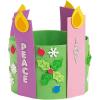 Fun Express Advent Wreath Craft Kit for Kids – Makes 12 Foam Candle Stand Up Wreaths | Christmas Arts and Crafts for Classroom, Sunday School & Holiday Activities | Self-Adhesive Pieces Included