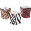Fun Express Animal Print Mini Popcorn Boxes – Vibrant Party Supplies VBS Vacation Bible School Birthday Baby Showers Special Events – Fun Decorative Snack Containers for Popcorn – Multicolor 24 Pieces