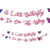 Fun Express Butterfly Baby Shower Garland – 2 Pc