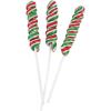 Fun Express Christmas Stocking Stuffers Mini Holiday Twisty Lollipops – Red Green White Swirl Suckers Individually Wrapped Bulk Christmas Candy | 24 Count Party Favors for Kids Goodie Bags & Treats