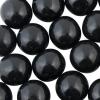 Fun Express Large 1 Inch Gumballs, Shimmer and Solid Colors, For Gumball Machines, Weddings, Receptions, Birthday Parties and Candy Buffet Tables – White(Black)