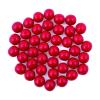 Fun Express Large 1 Inch Gumballs, Shimmer and Solid Colors, For Gumball Machines, Weddings, Receptions, Birthday Parties and Candy Buffet Tables – White(Red)