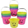 Fun Express Neon Jack-O’-Lantern BPA-Free Plastic Trick-Or-Treat Buckets – Bulk 72 Pc