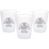 Fun Express Personalized Baby Shower Reusable BPA-Free Frosted Plastic Cups, 16 oz, Bulk 50 Ct