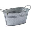 Galvanized Oval Bucket Container Centerpiece 5″ x 9″ – Rustic Wedding and Home Decor