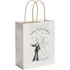 Happy Couple Kraft Paper Wedding Gift Bags 1 Dozen