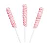 Pink Mini Twisty Lollipops – Unicorn Horn Party Candy, Gender reveal, Girls Baby Shower Nostalgic Candy, Suckers, 24 Pieces, Individually Wrapped, Pink