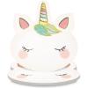 Talking Tables We Heart Unicorns Face-Shaped Paper Dinner Plates – 9″ (Pack of 8) – Perfect for Kids’ Birthday Parties, Baby Showers, and More
