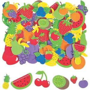 Fabulous Foam Fruit Shapes – 500 Pieces – Crafts for Kids and Fun Home Activities