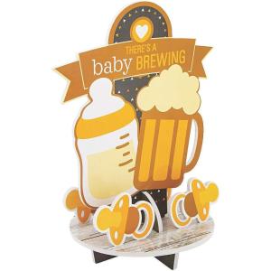 Fun Express Baby Bottle Slotted Centerpiece – Adorable Party Decor for Baby Showers, Gender Reveals & Celebrations – Perfect for Table Settings – 1 Piece