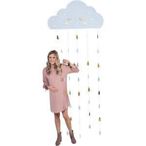 Fun Express Blue Cloud Baby Shower Doorway Curtain