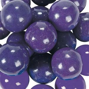 Fun Express Large 1 Inch Gumballs, Shimmer and Solid Colors, For Gumball Machines, Weddings, Receptions, Birthday Parties and Candy Buffet Tables – White(Purple)