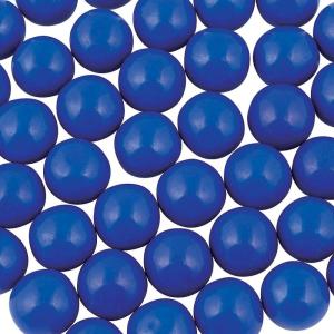 Fun Express Large 1 Inch Gumballs, Shimmer and Solid Colors, For Gumball Machines, Weddings, Receptions, Birthday Parties and Candy Buffet Tables – White(Royal Blue)