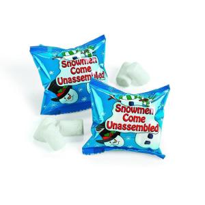Fun Express Mini Marshmallows for Hot Chocolate – 54 Individual Packets Vanilla Marshmallow Candy | Hot Cocoa Bar Supplies & Toppings for Christmas Holiday Festivities & Stocking Stuffers