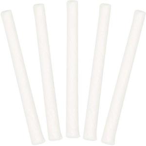 Fun Express Old Fashioned Candy Sticks – Light Blue Hard Candy Individually Wrapped Bulk Pack 80 Nostalgic Candy Sticks for Buffet, Baby Shower & Wedding Reception Party Favors(White)