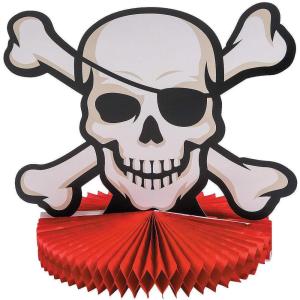 Fun Express Pirate Themed Centerpiece – Eye-catching Party Decoration for Pirate Birthday Parties Baby Showers Nautical Events & More – Fun Design with Bold Colors – Great for Kids & Adults – 1 Piece
