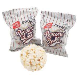 Fun Express Popcorn Balls Individually Wrapped Holiday Snacks – Christmas Popcorn Bulk Pack of 18 | Sweet & Salty Gluten Free Treats for Movie Night, Office Parties & Kids Snack Packs