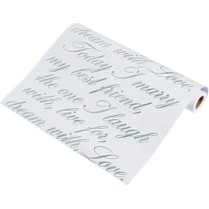 Fun Express Script Wedding Paper Roll – Crafts for Kids and Fun Home Activities – 17Inx25Ft Gift Wrapping Paper Design for Wedding, Engagement, Valentine’s Day, Christmas, Baby Shower, DIY Bouquet