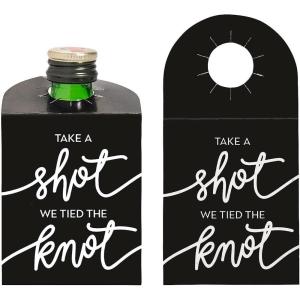 Fun Express Take a Shot Wedding Shooter Favor Tags – 24 Pc