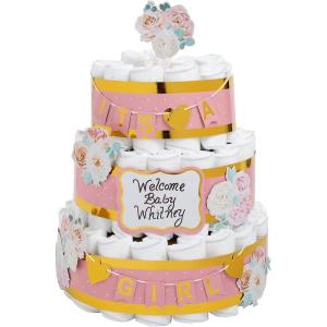 It’s a Girl Diaper Cake Decorating Kit – 12 Pieces