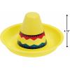 Fun Express Mini Plastic Sombrero Hats – Set of 12 – Cinco de Mayo Fiesta Party Decor and Supplies