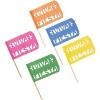 Fun Express – Fiesta Viva Cutout Mini Flag for Cinco de Mayo – Party Supplies – Serveware & Barware – Picks & Stirrers & Parasols – Cinco de Mayo – 12 Pieces