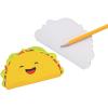 Fun Express Happy Taco Shaped Notepads – School, Taco and Cinco De Mayo Party Supplies – Multicolor (Set of 24)