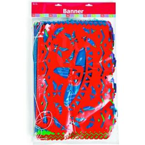 Fun Express – Plastic Mexican Cutout Banner – 100 Feet – For Cinco De Mayo or Fiesta Party Decorations