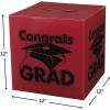 Fun Express – Congrats Grad Burgundy Card Box for Graduation – Party Supplies – Containers & Boxes – Paper Boxes – Graduation – 1 Piece(Burgundy)