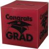 Fun Express – Congrats Grad Burgundy Card Box for Graduation – Party Supplies – Containers & Boxes – Paper Boxes – Graduation – 1 Piece(Burgundy)