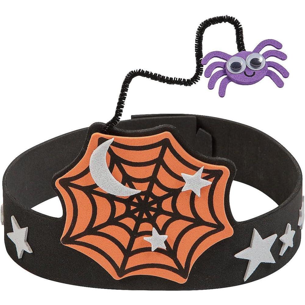 imageFun Express Halloween Spider Web Headband Craft Kit  Makes 12