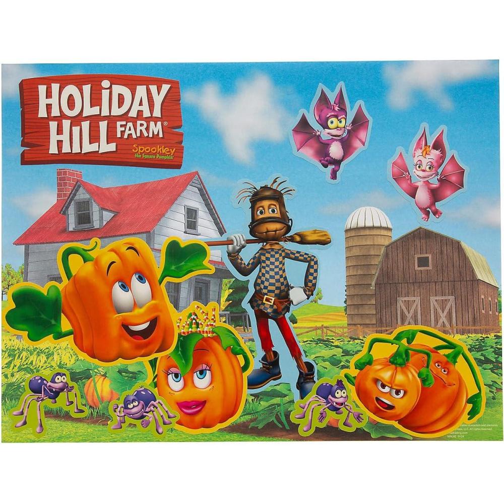 imageFun Express Spookley the Square Pumpkin Holiday Hill Farm Sticker Scenes  12 Pieces