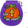 Christian Pumpkin Drawstring Goody Bags for Halloween – Party Supplies – 72 Pieces