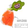 Fun Express Engaging Christian Pumpkin Building Bricks Handout with Card – (12 Sets) – Perfect for Church Events, Sunday School, and Halloween Handouts
