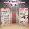 Vintage Circus Signs (2 piece set) Carnival Party Decor