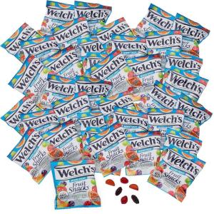 Classic Welch’s Fruit Snacks – Assorted Fruit Shapes & Flavors (Pack of 40) – Perfect for Party Favors, Halloween Trick-or-Treat & More