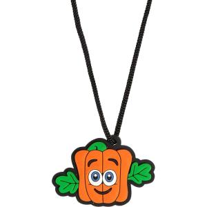 Fun Express Bulk 48 Pieces Spookley the Square Pumpkin Character Necklaces