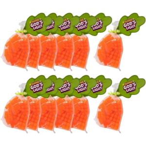 Fun Express Engaging Christian Pumpkin Building Bricks Handout with Card – (12 Sets) – Perfect for Church Events, Sunday School, and Halloween Handouts
