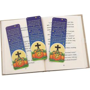Pumpkin Prayer Bookmarks (Bulk Set of 48) Christian Halloween Supplies
